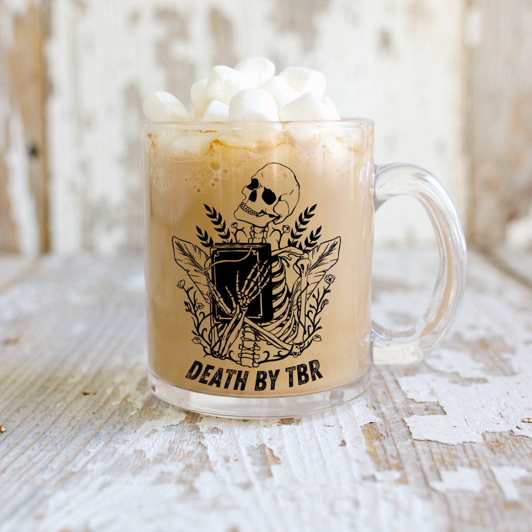 Death By TBR Glass Mug
