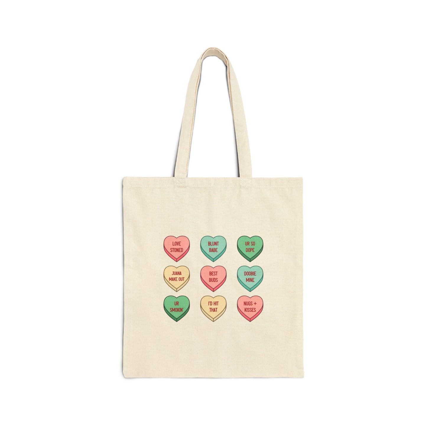Stoner Valentine Candy Conversation Hearts Stoner Girl Tote Bag