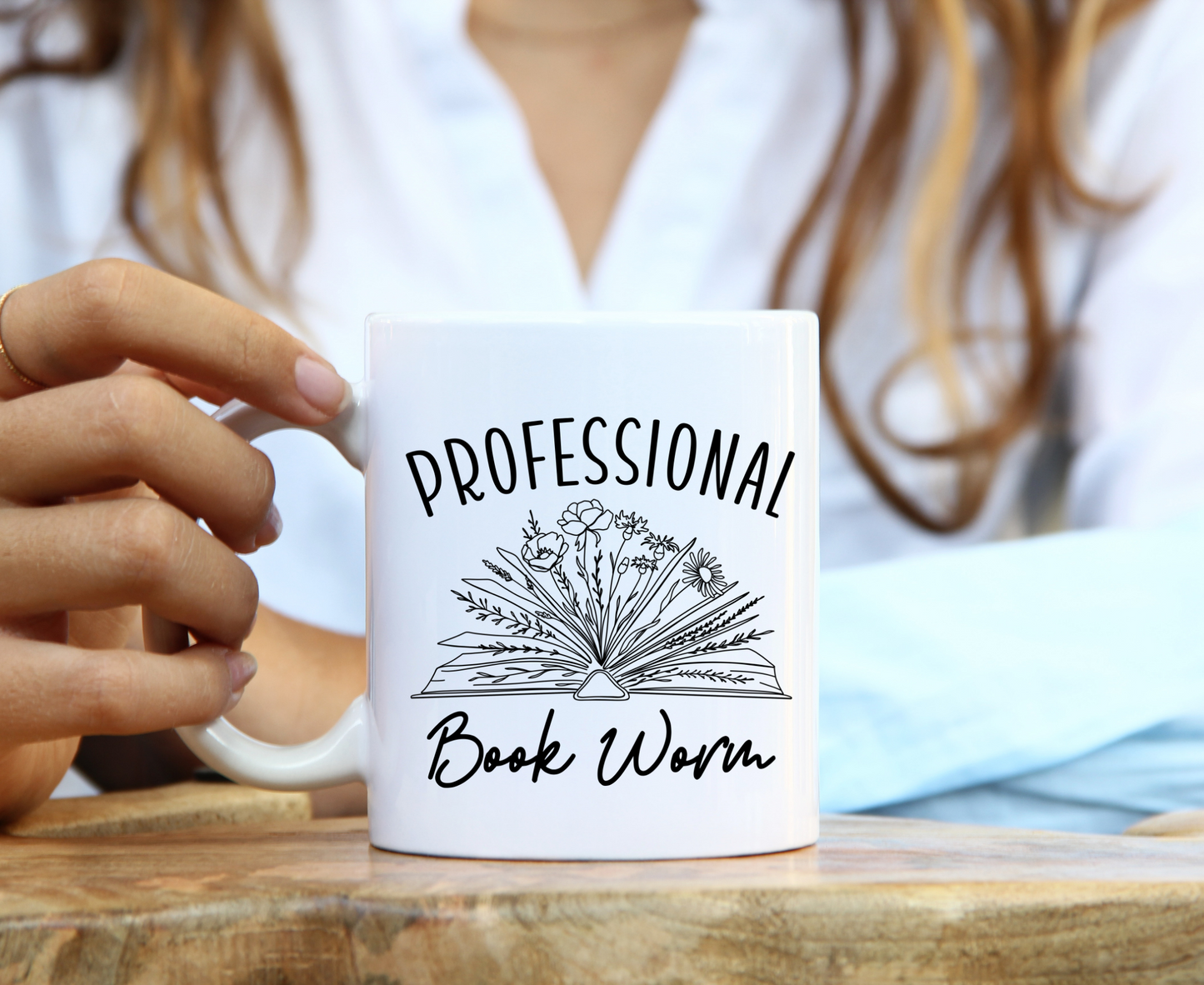 Professional Book Worm Book Mug