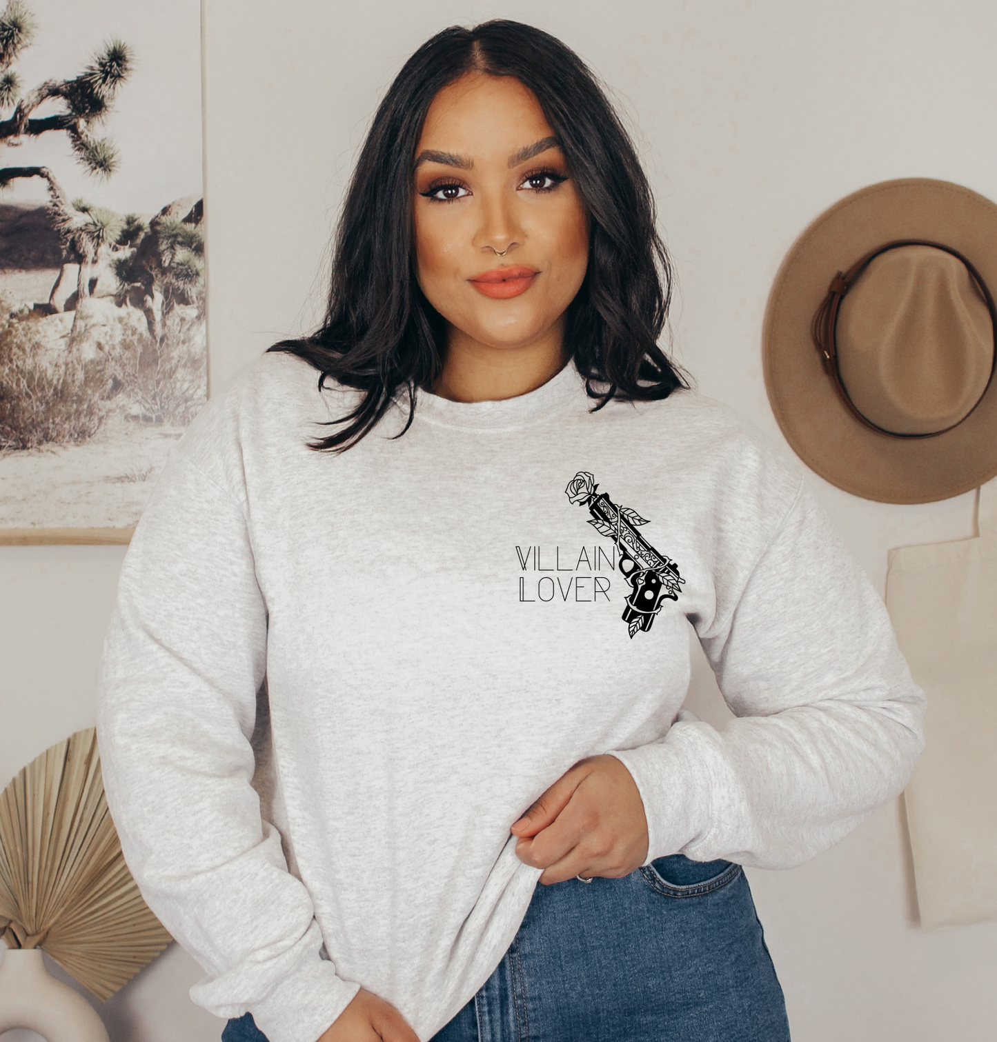 Villain Lover Romance Reader Crewneck Sweatshirt
