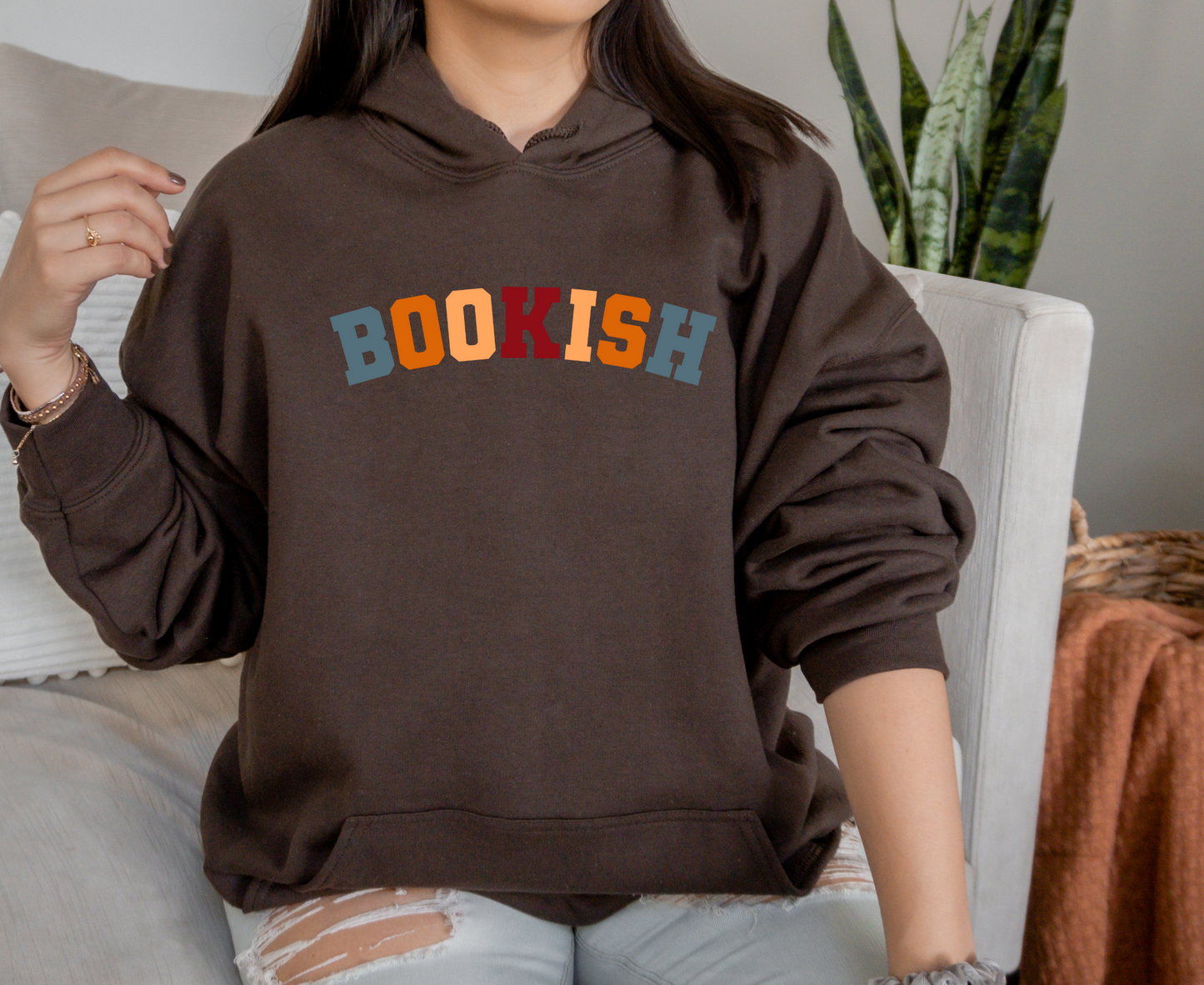 Bookish Varsity Letter Oversized Hoodie
