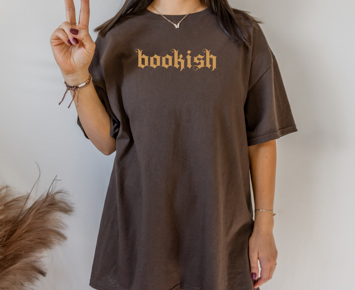 Bookish Shirt Alt Old English Font