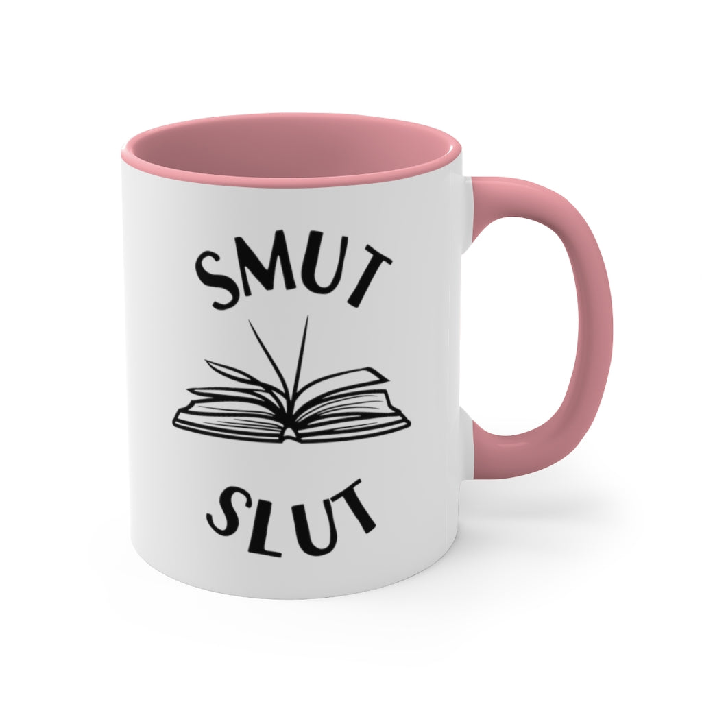 Smut Slut Accent Handle Mug Book Mug