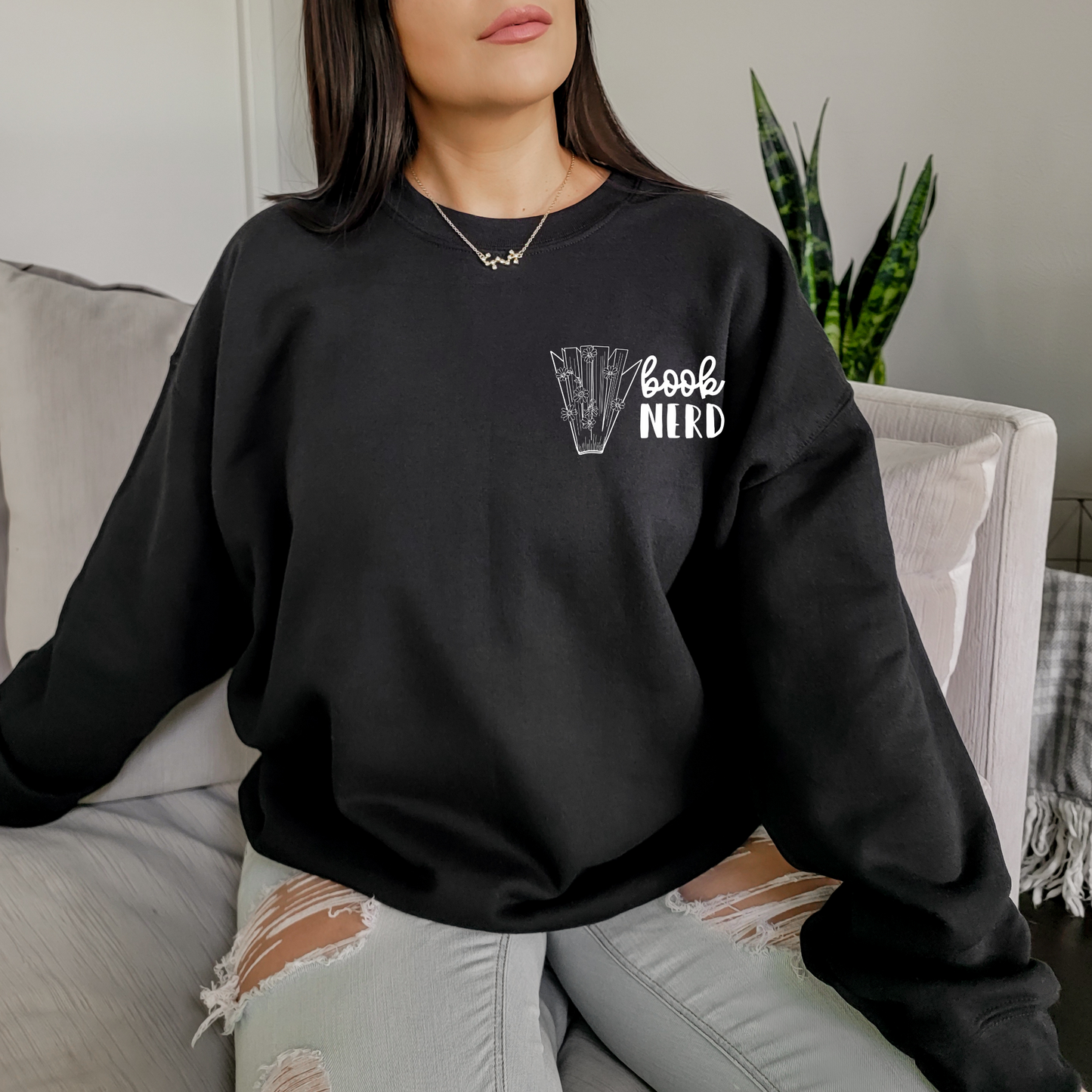 Book Nerd Pocket Graphic Sweatshirt