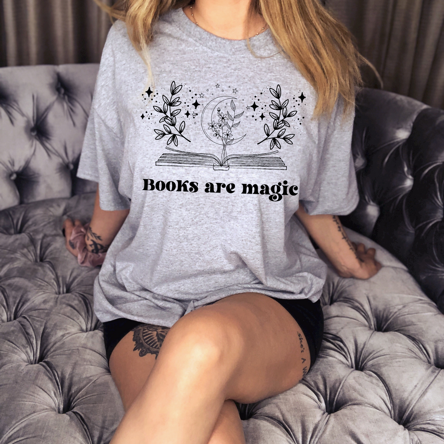 Books Are Magic Dark Academia Book Shirt