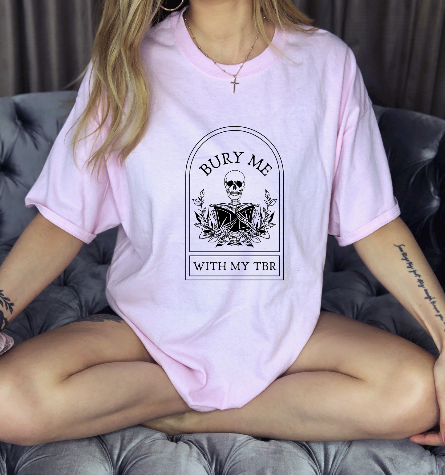 Bury Me With My TBR Skeleton Shirt