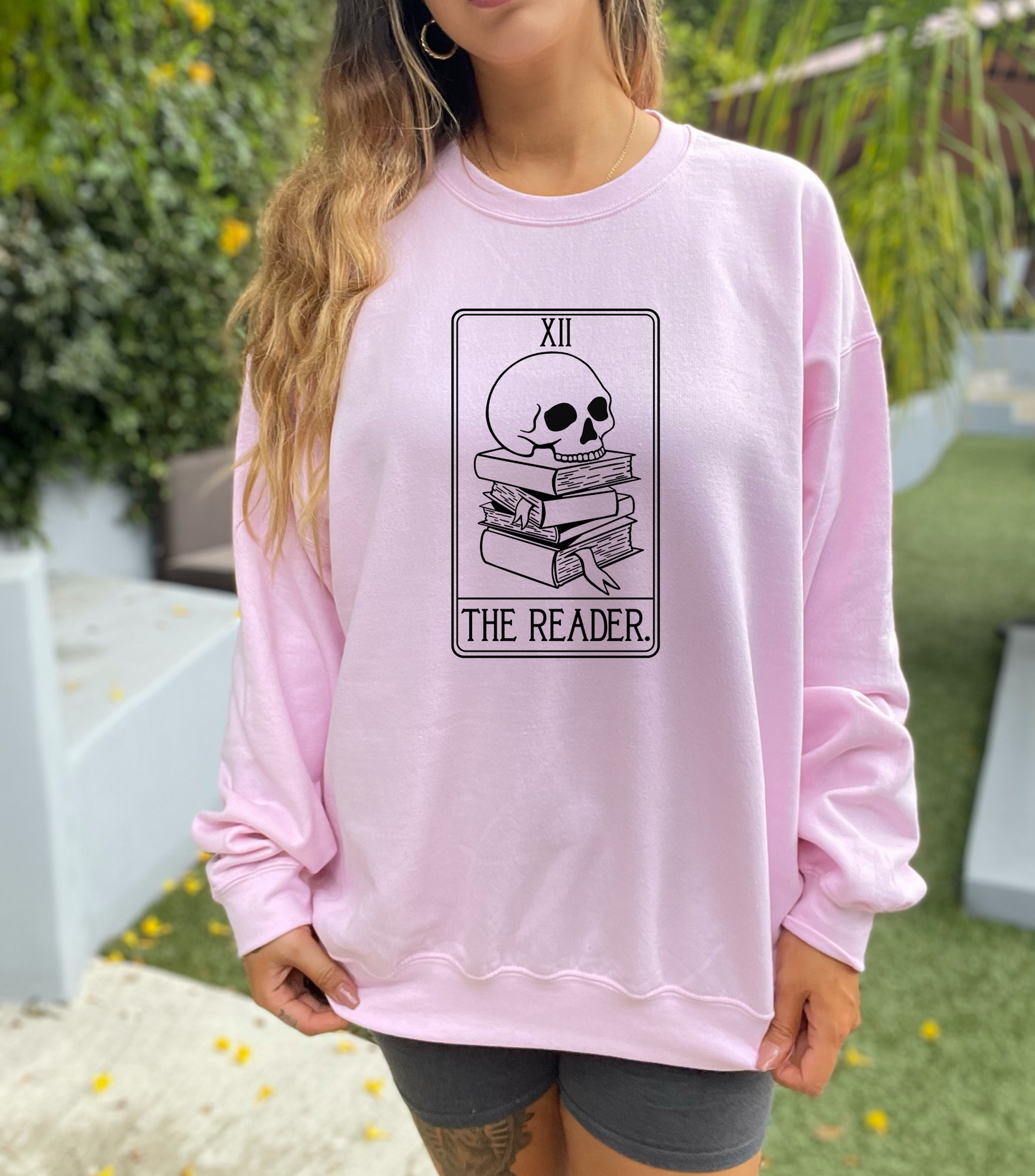 The Reader Tarot Card Crewneck Sweatshirt