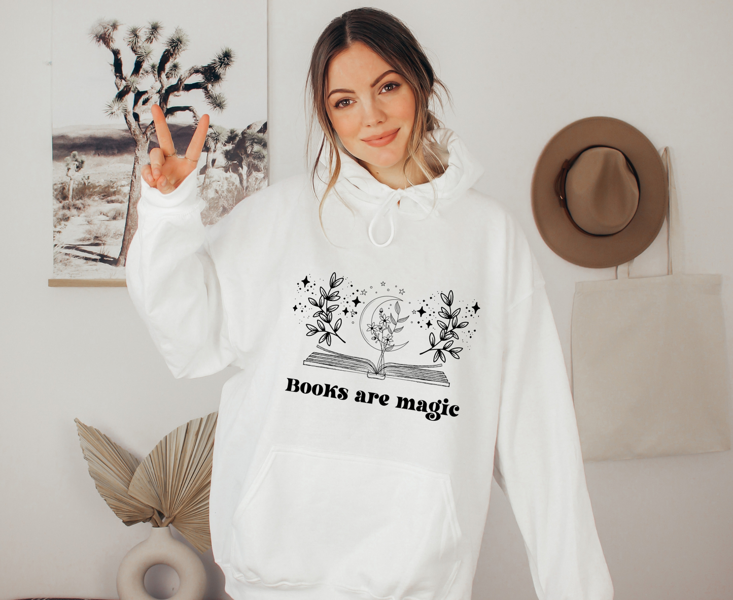 Books Are Magic Oversized Hoodie