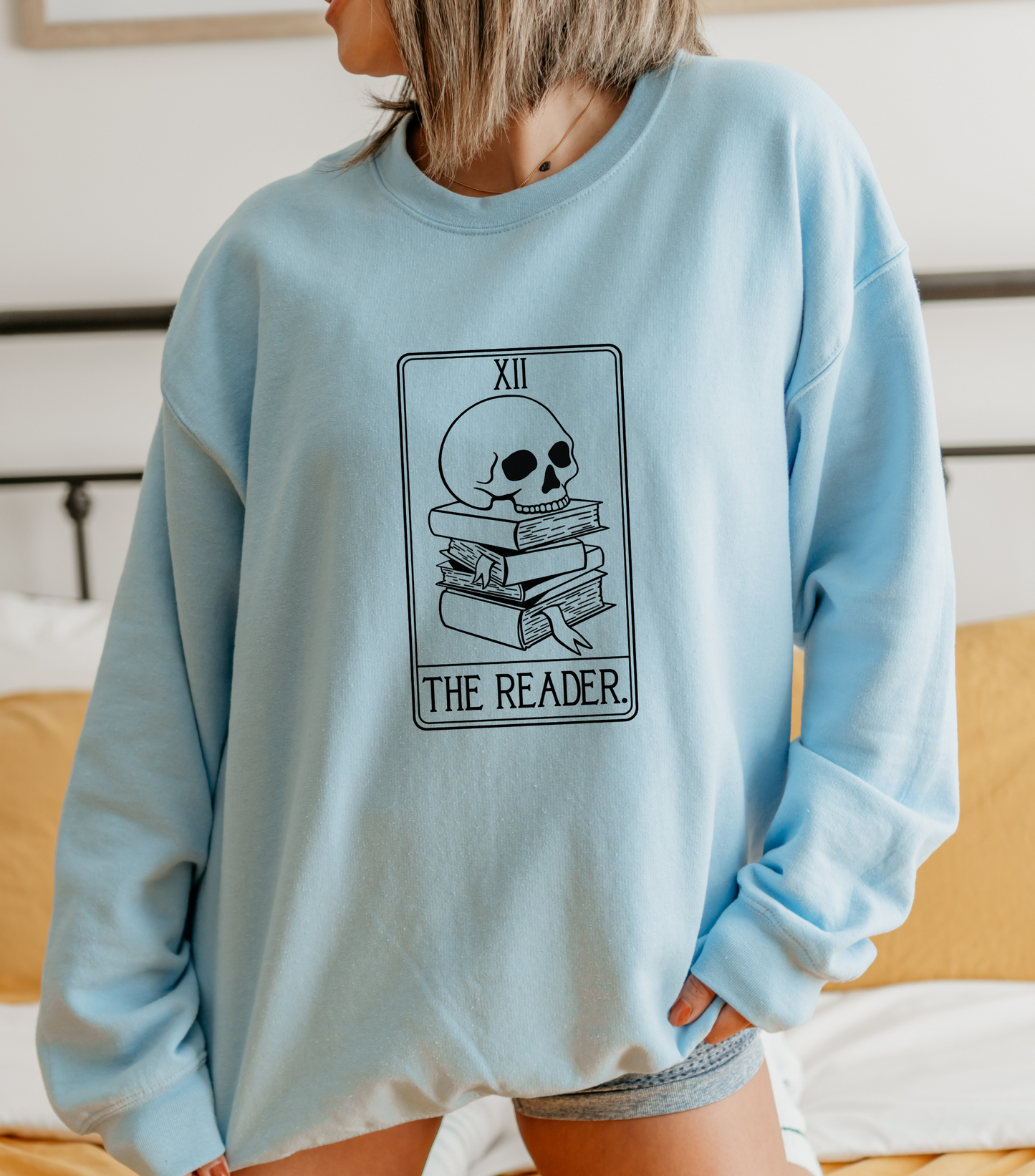 The Reader Tarot Card Crewneck Sweatshirt