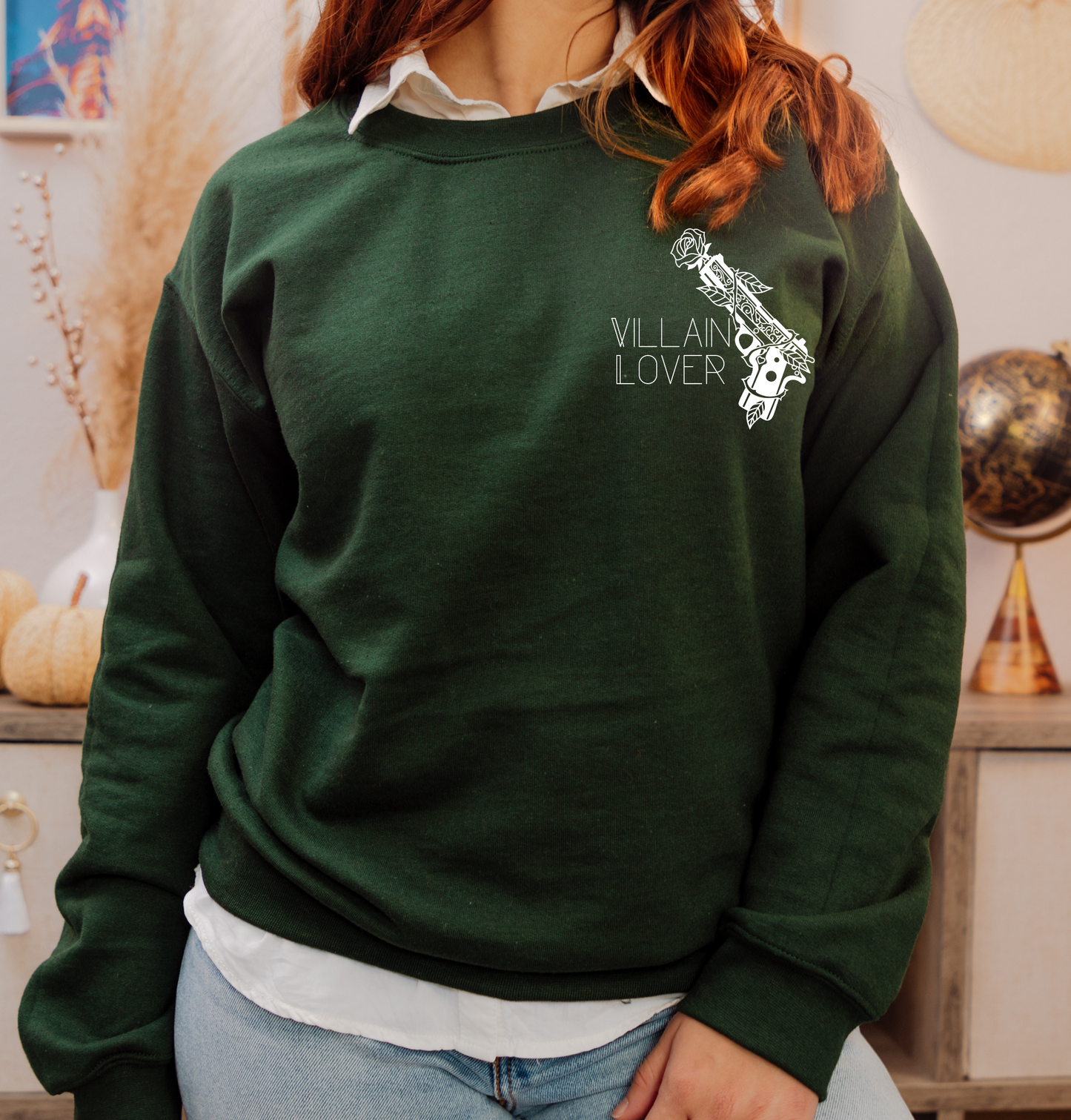 Villain Lover Romance Reader Crewneck Sweatshirt
