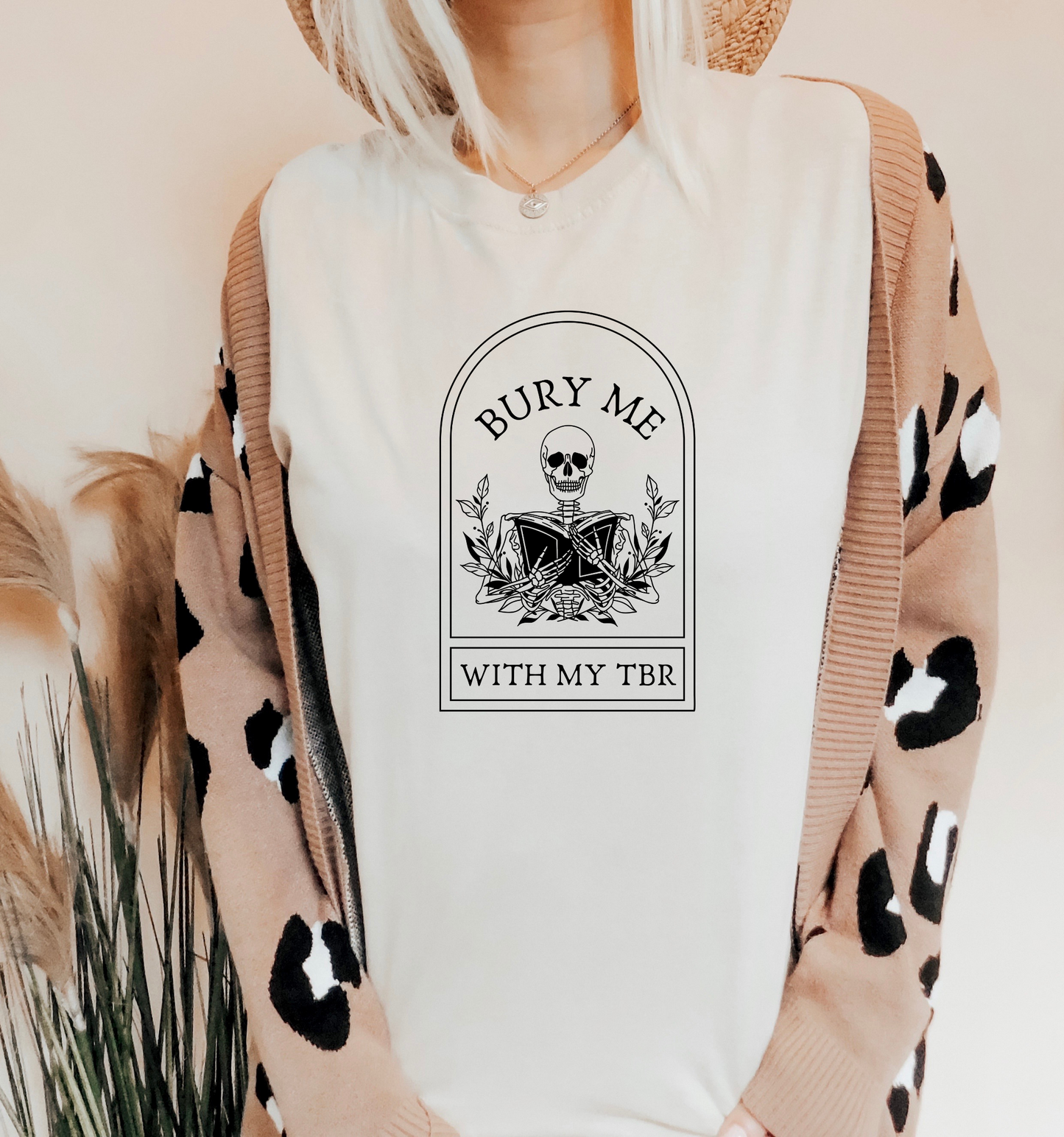 Bury Me With My TBR Skeleton Shirt