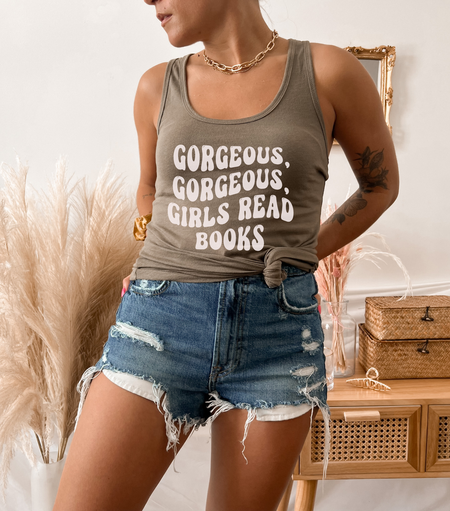 Gorgeous Gorgeous Girls Read Books Tank