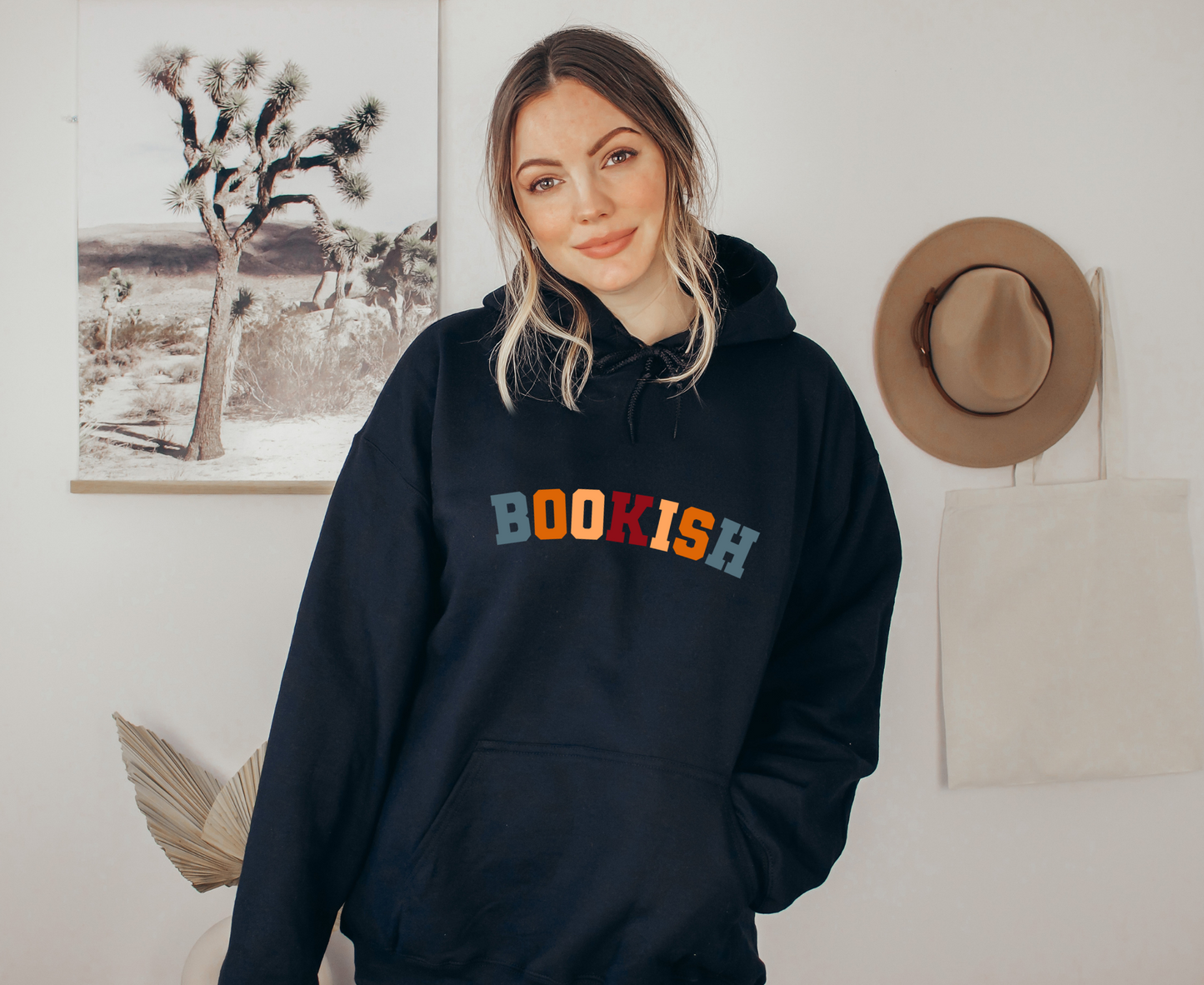 Bookish Varsity Letter Oversized Hoodie