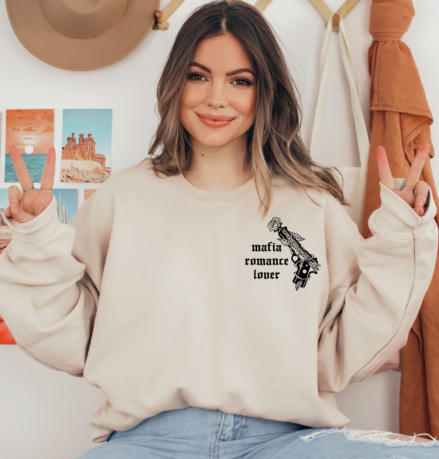 Mafia Romance Lover Book Sweatshirt