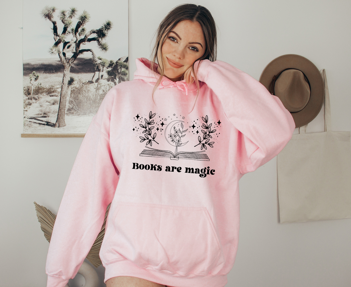 Books Are Magic Oversized Hoodie