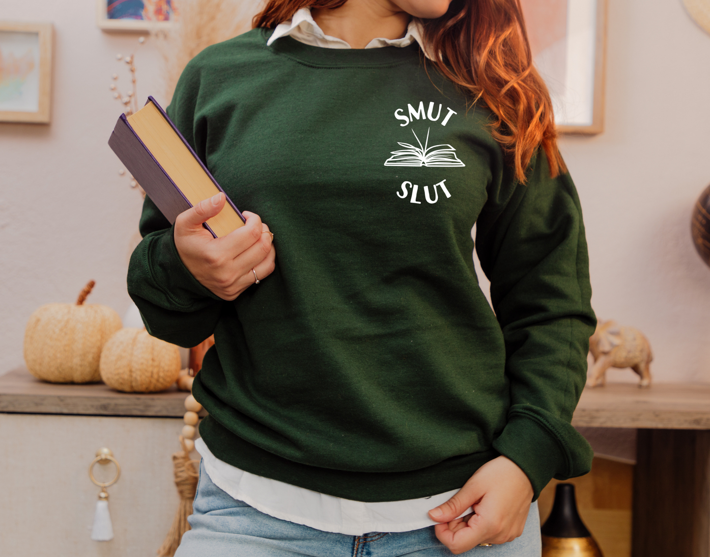 Smut Slut Pocket Graphic Book Sweatshirt