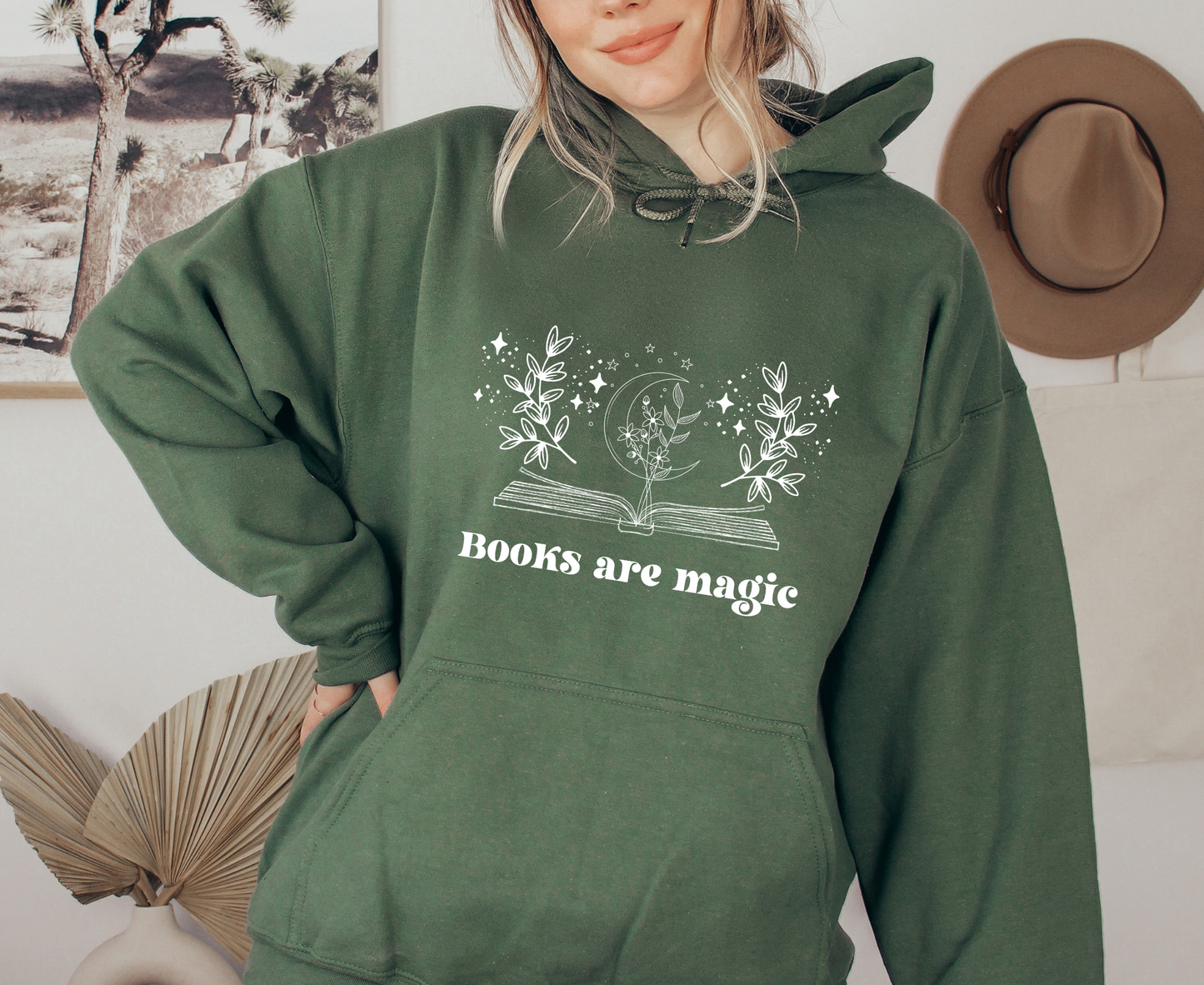 Books Are Magic Oversized Hoodie