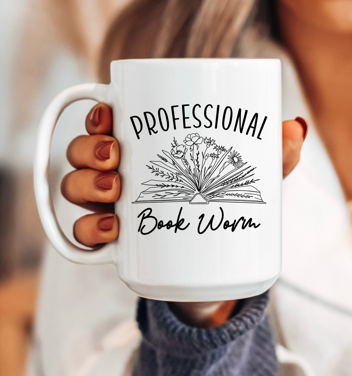 Professional Book Worm Book Mug