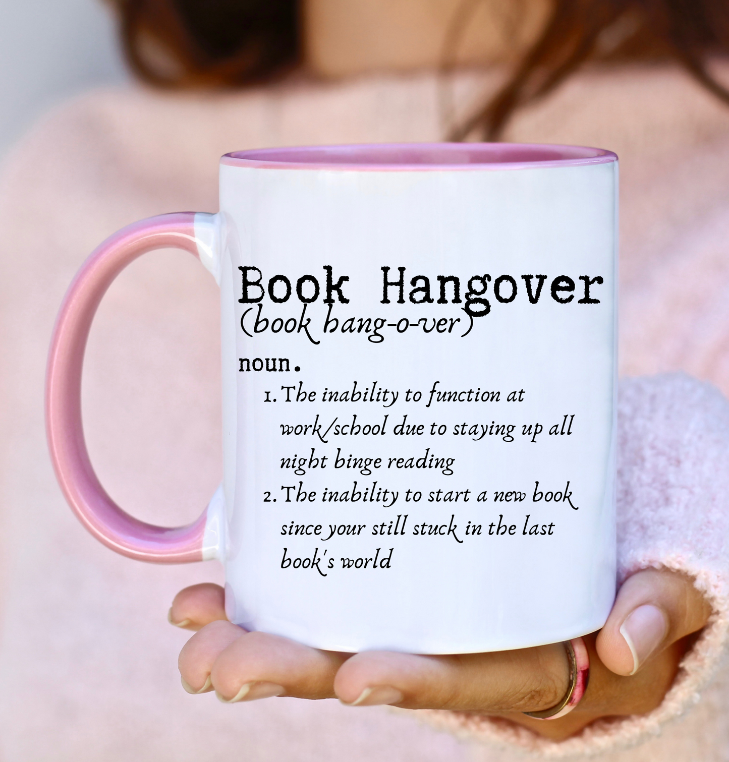 Book Hangover Accent Handle Book Mug
