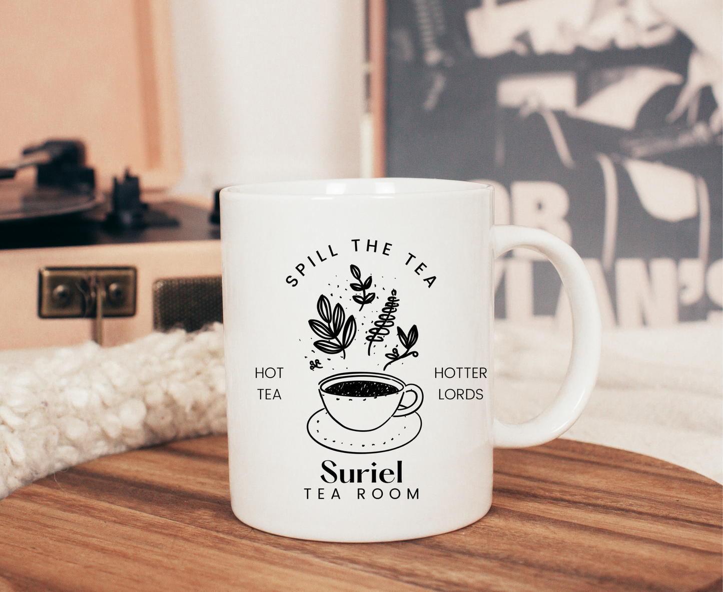 Suriel Tea Room Book Mug