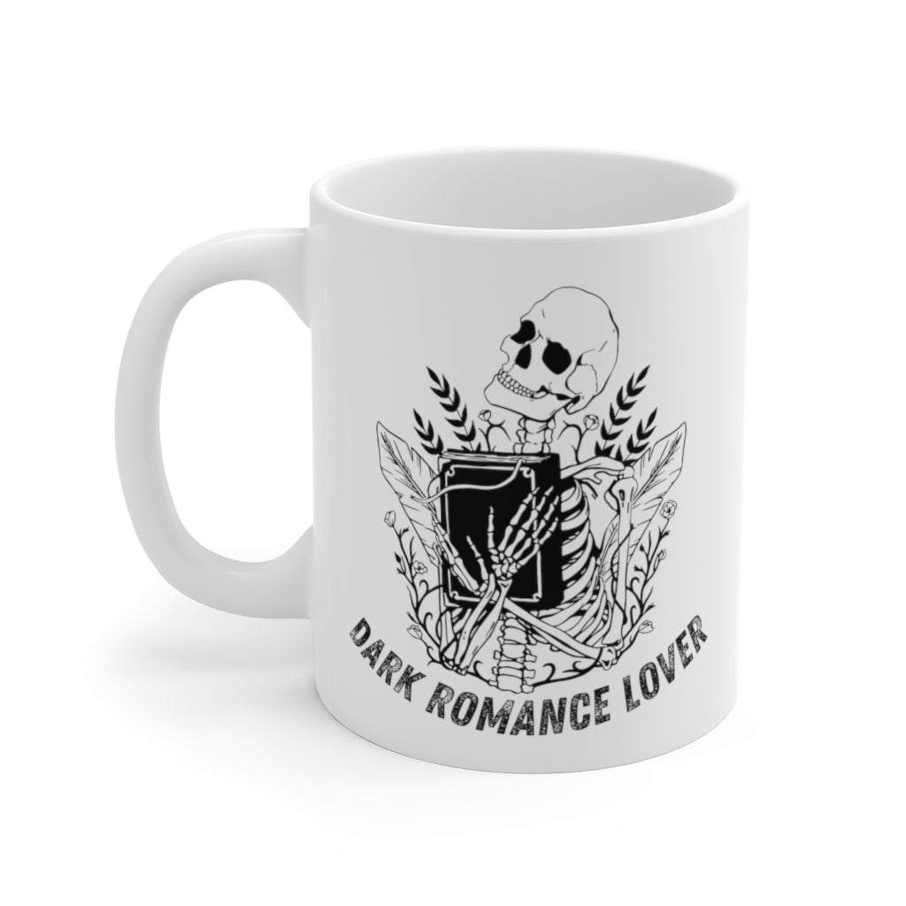 Dark Romance Lover Skeleton Book Mug