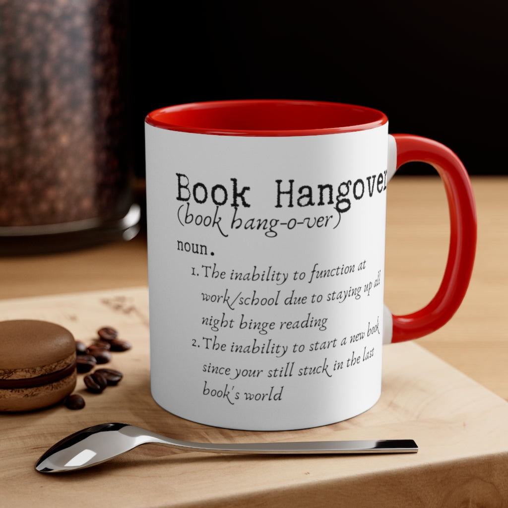 Book Hangover Accent Handle Book Mug