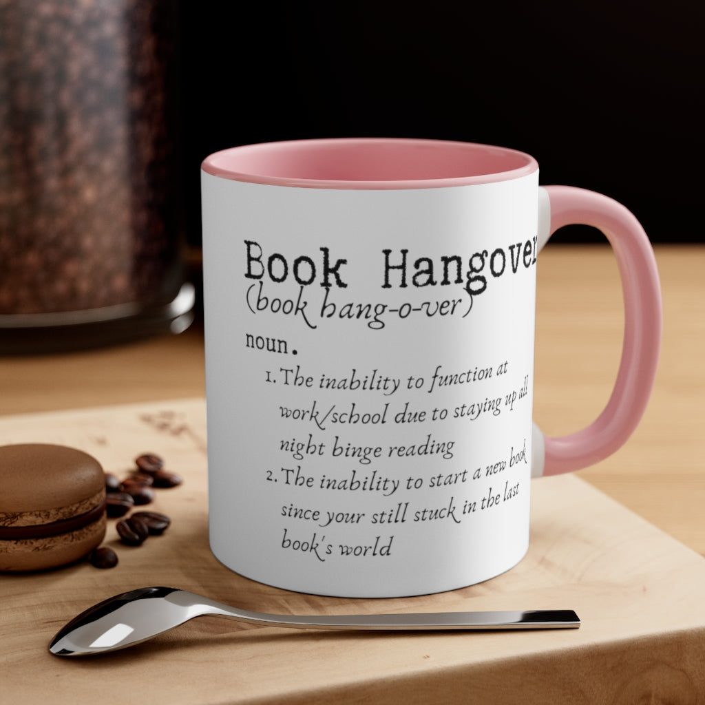 Book Hangover Accent Handle Book Mug
