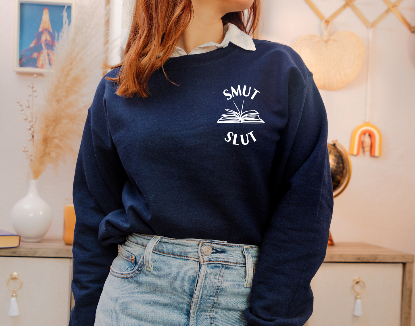 Smut Slut Pocket Graphic Book Sweatshirt