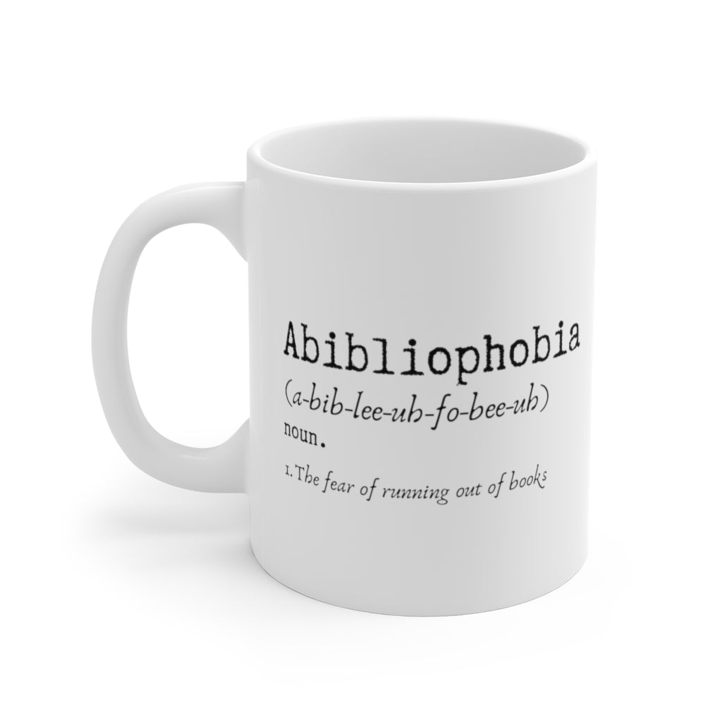 Abibliophobia Book Mug