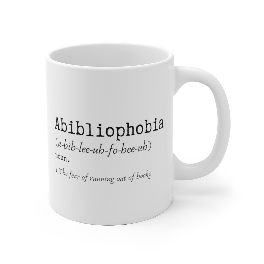 Abibliophobia Book Mug