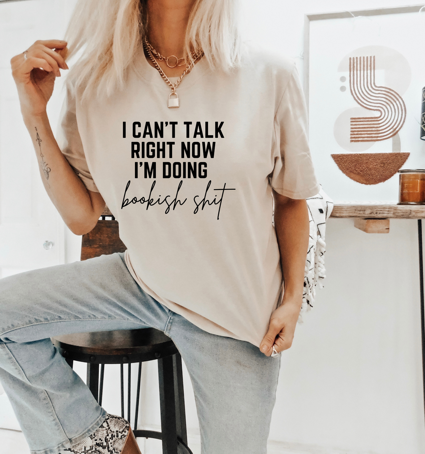 I Can't Talk Right Now I'm Doing Bookish Shit Shirt