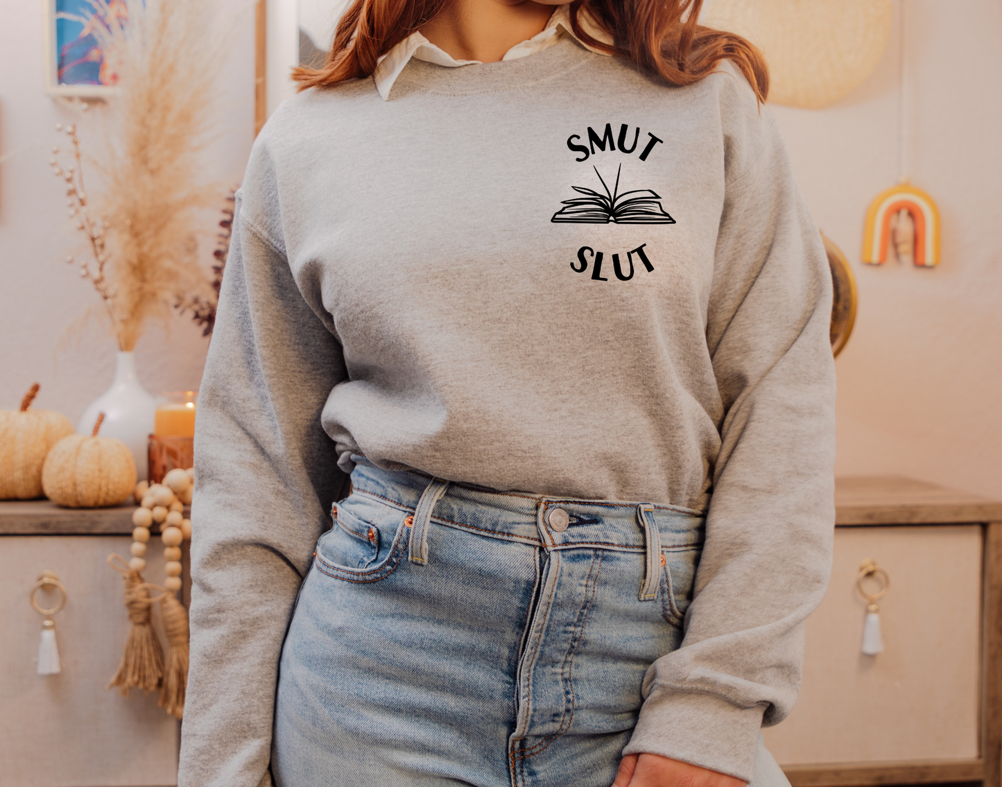 Smut Slut Pocket Graphic Book Sweatshirt