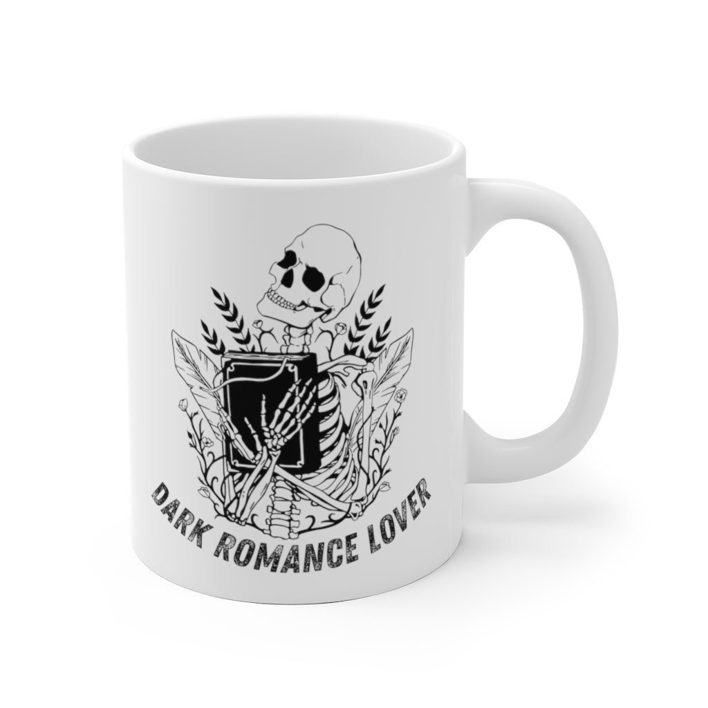 Dark Romance Lover Skeleton Book Mug