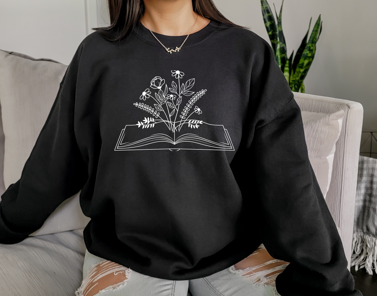 Wildflower Open Book Sweatshirt