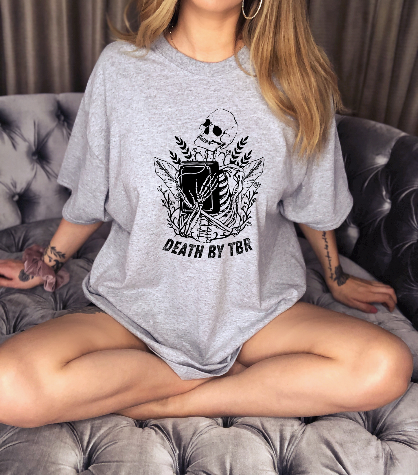 Death By TBR Skeleton Shirt