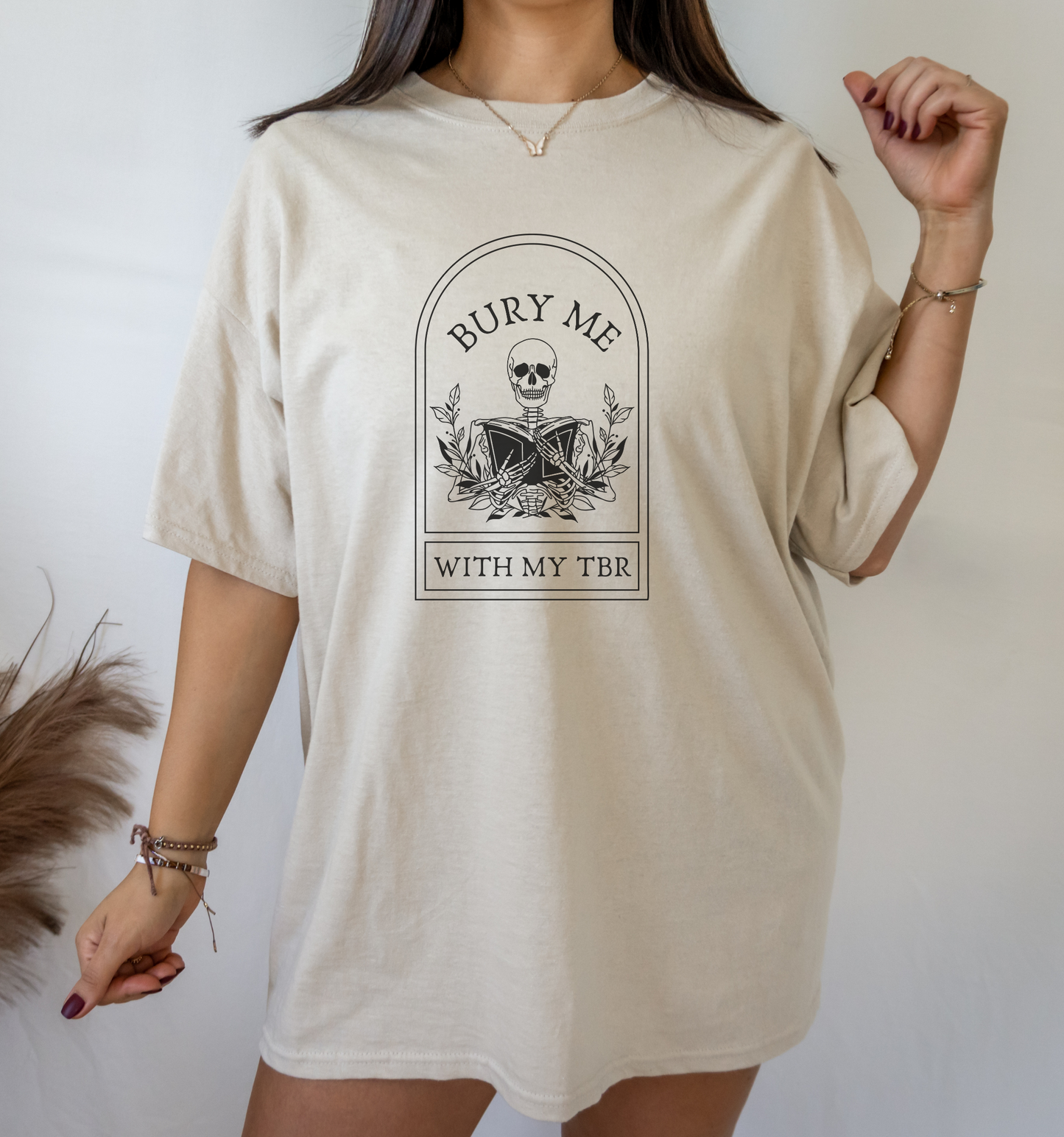 Bury Me With My TBR Skeleton Shirt