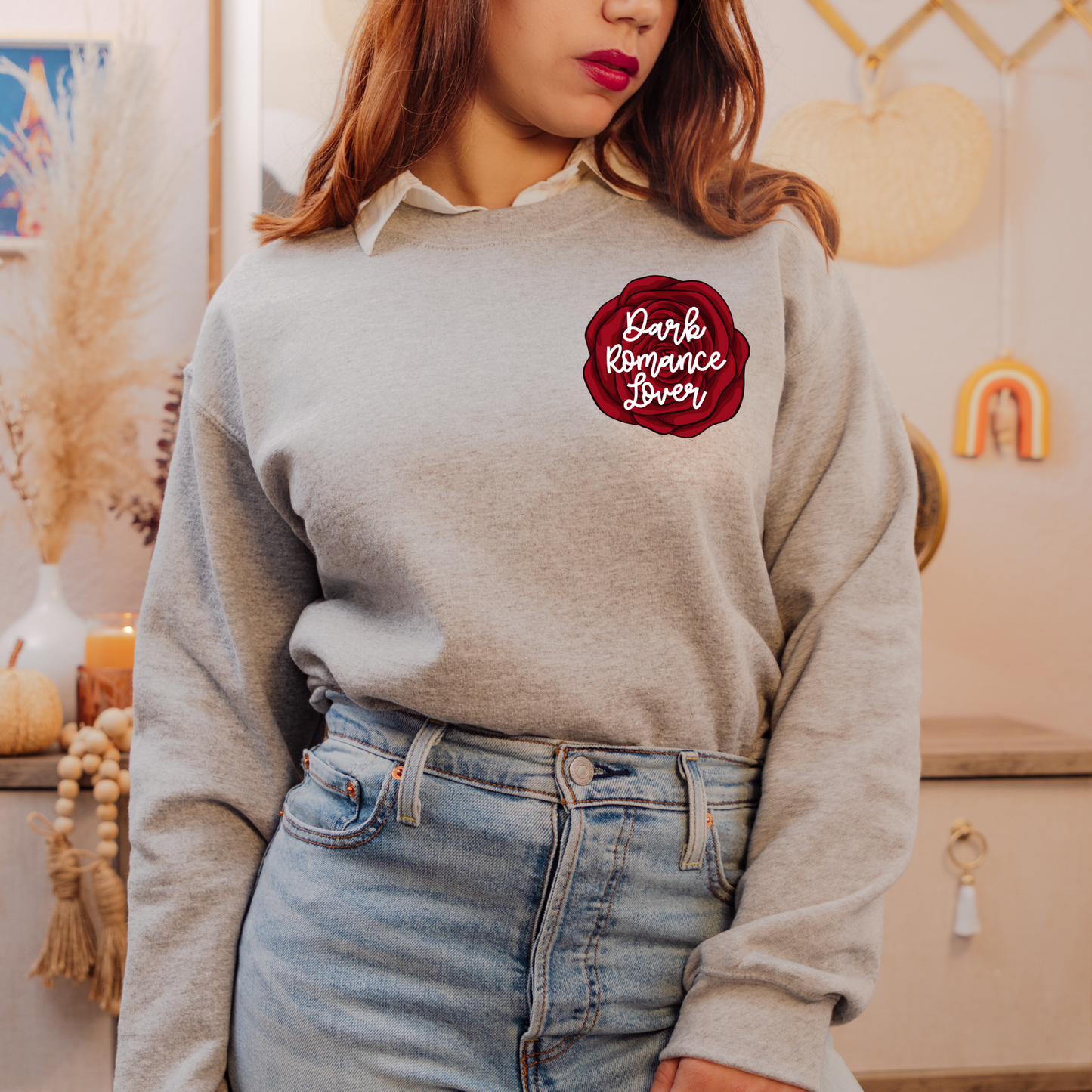 Dark Romance Lover Rose Sweatshirt