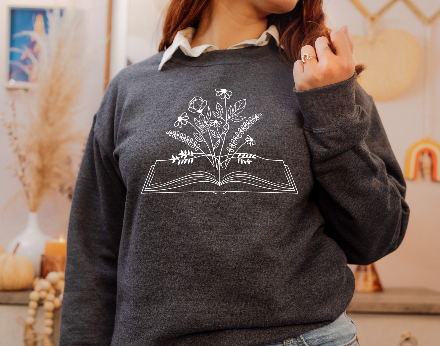 Wildflower Open Book Sweatshirt