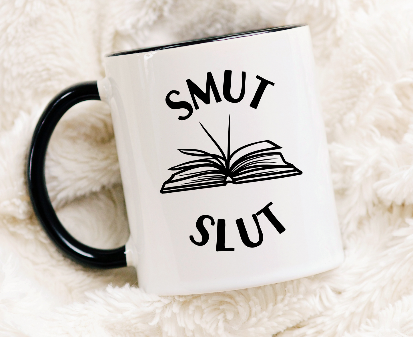 Smut Slut Accent Handle Mug Book Mug