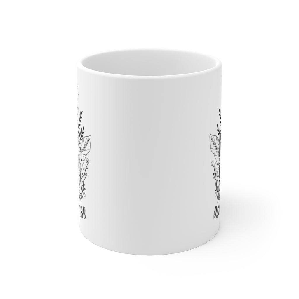 Death By TBR Skeleton Book Mug