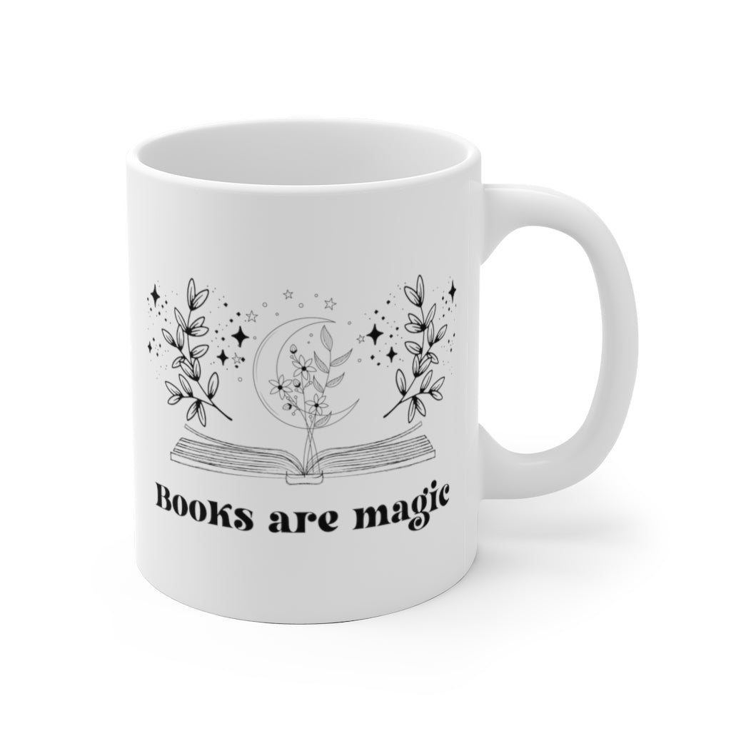 Books Are Magic Witchy Bookish Mug