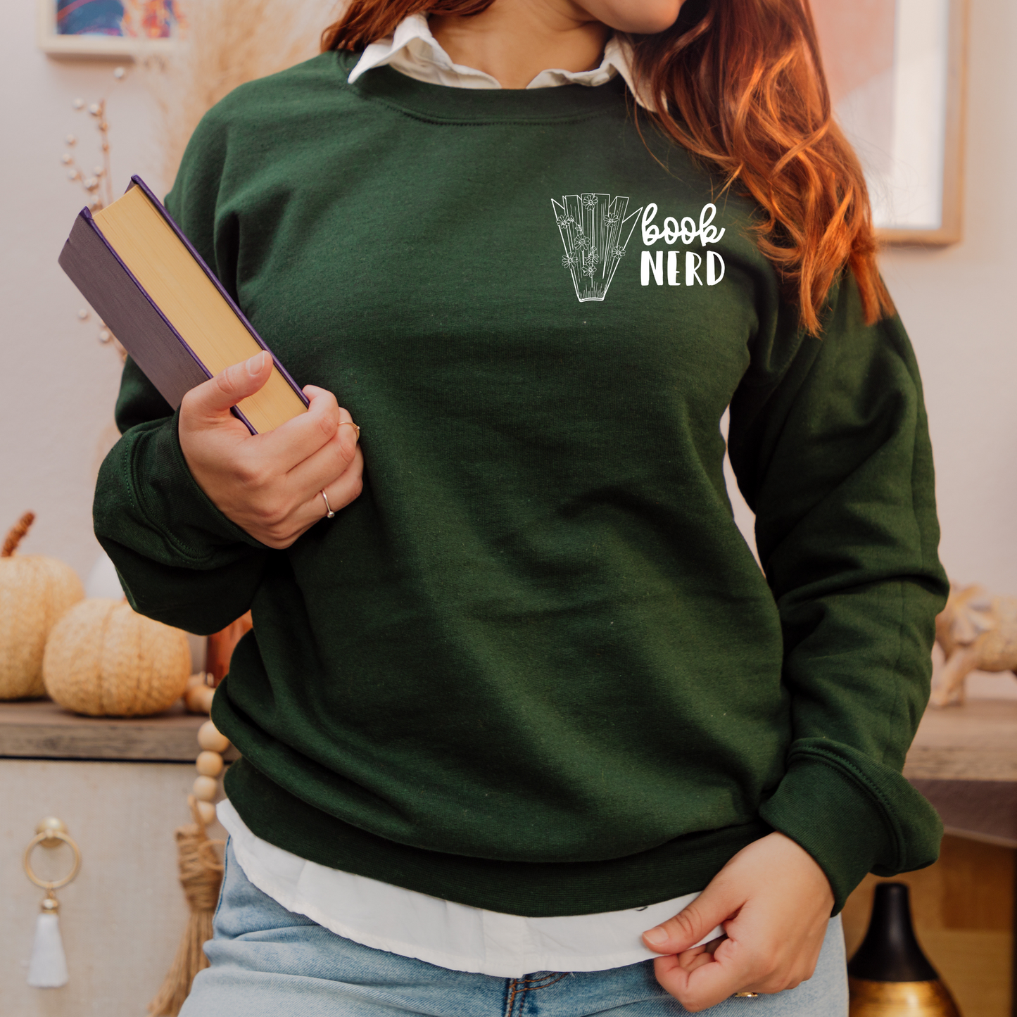 Book Nerd Pocket Graphic Sweatshirt