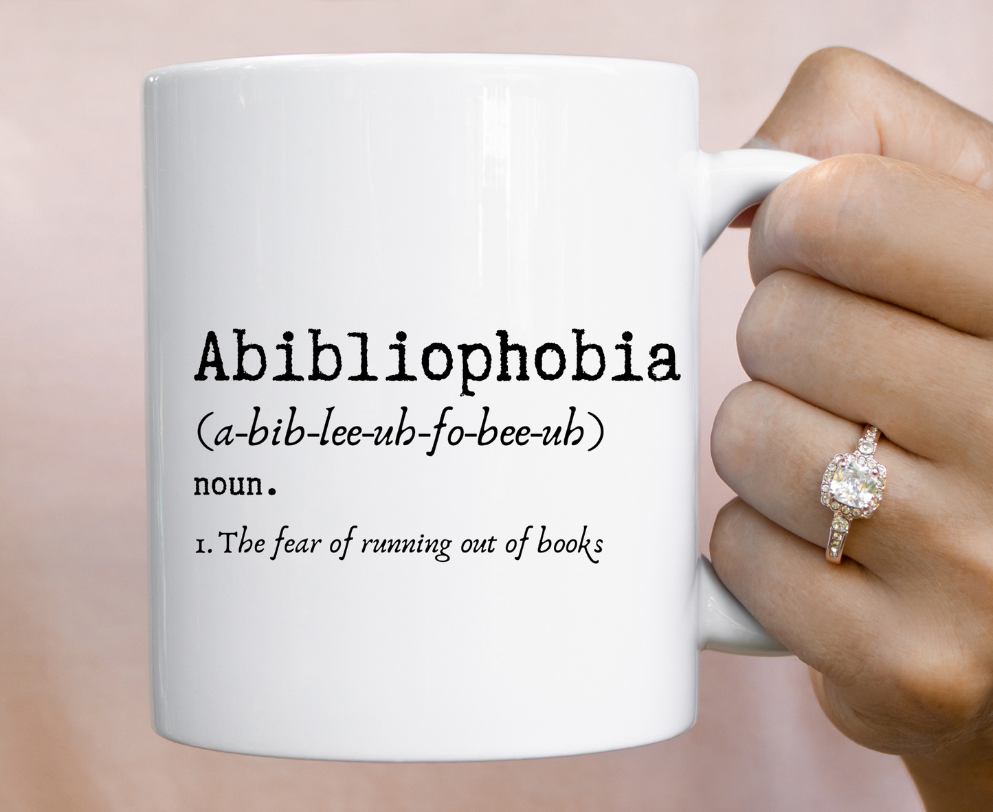 Abibliophobia Book Mug