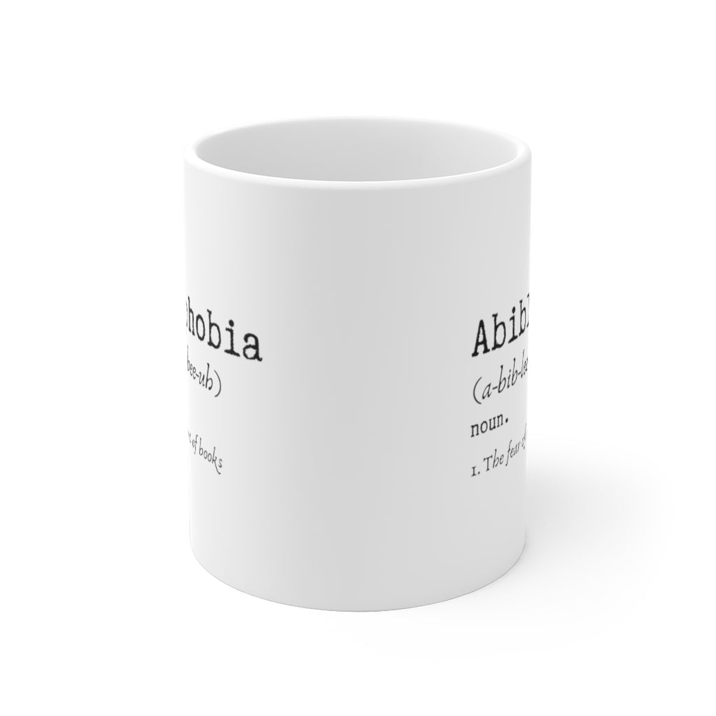 Abibliophobia Book Mug