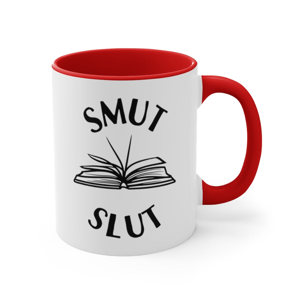 Smut Slut Accent Handle Mug Book Mug