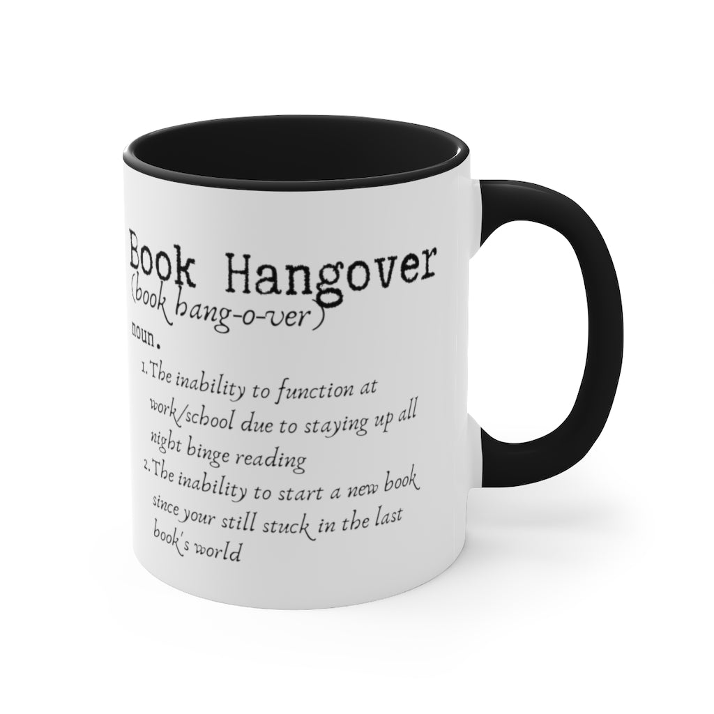 Book Hangover Accent Handle Book Mug