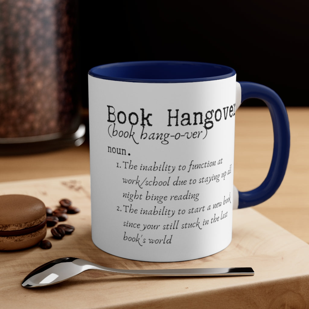 Book Hangover Accent Handle Book Mug