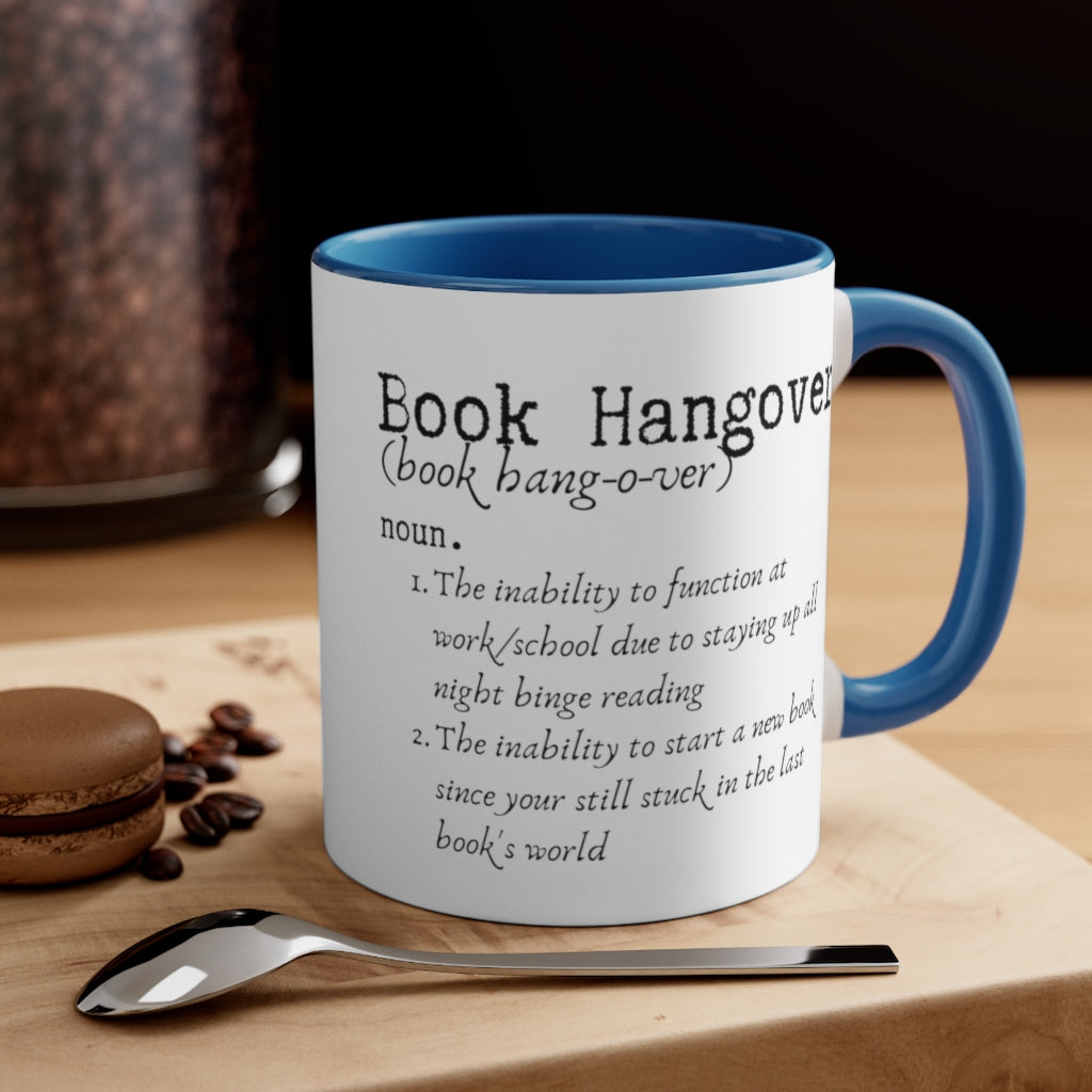 Book Hangover Accent Handle Book Mug