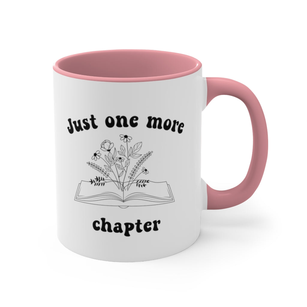 Just One More Chapter Open Book Mug