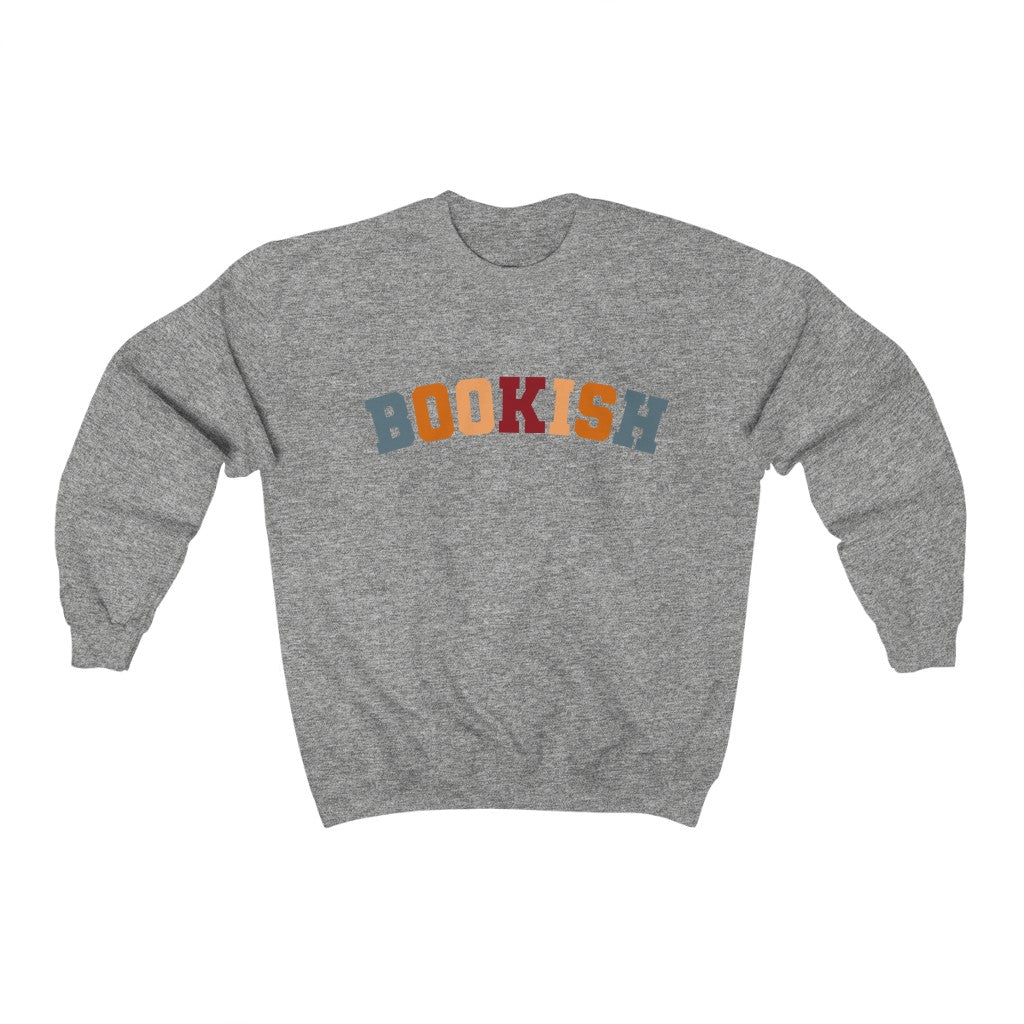 Bookish Colorful Varsity Letter Crewneck Sweatshirt